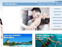 Tablet Screenshot of myweddingtalk.com